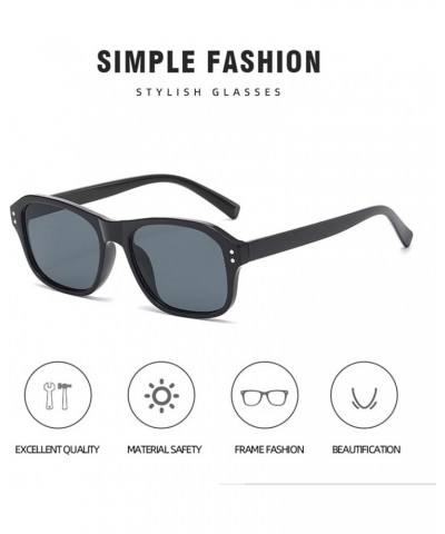 Fashion Retro Square Men and Women Sunglasses Casual Beach Vacation Sunglasses (Color : 8, Size : 1) 1 3 $9.17 Designer