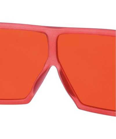 Square Oversized Sunglasses for Women Big Large Men fashion shield Red $7.13 Square