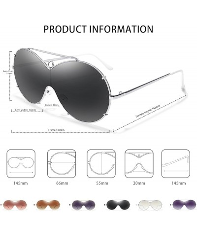 Trendy Aviator Sunglasses Men Women Retro Metal Frame Shades Lentes De Sol Para Mujer BP3612 Silver Frame/Black Lens $14.24 A...