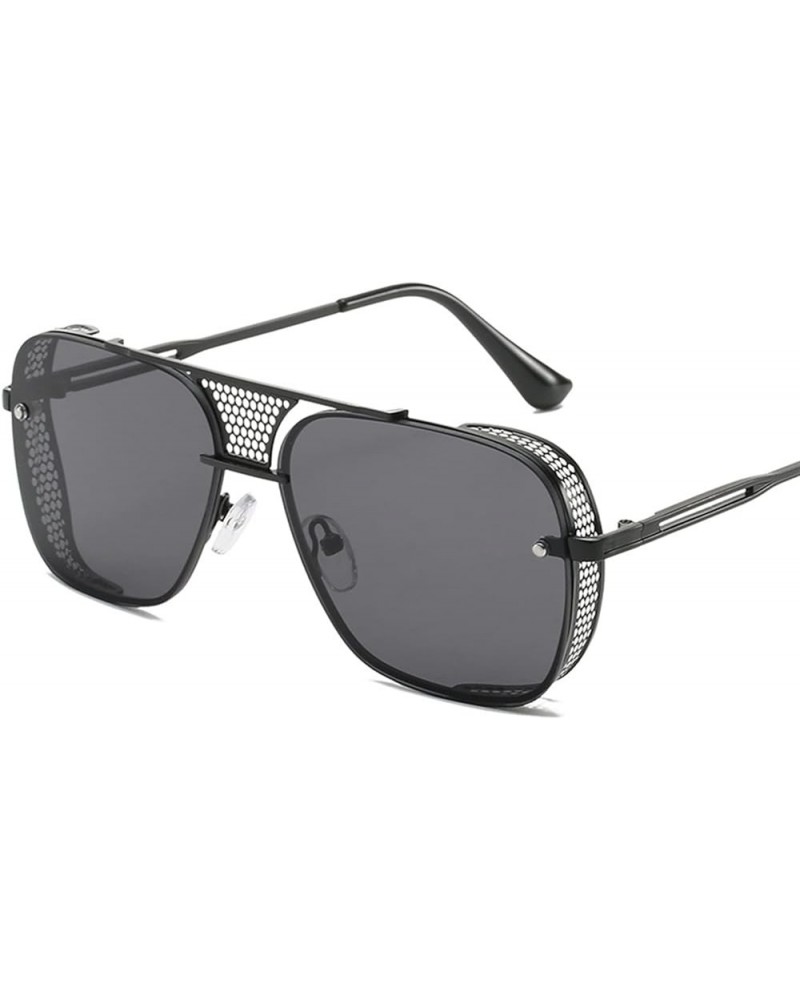 Metal Men and Women Outdoor Vacation Sunglasses (Color : A, Size : 1) 1 B $13.10 Designer