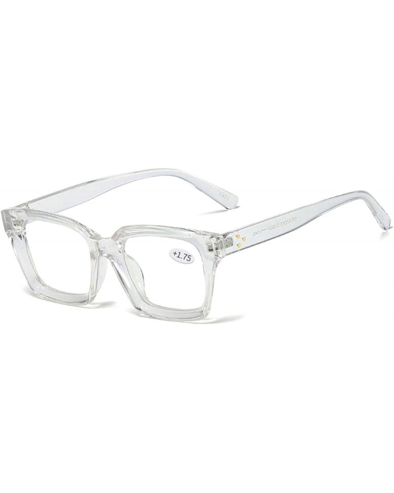 Retro Style Blue Light Blocking Reading Glasses Big Eyeglass Frames Large lens Computer Readers Clear $20.44 Square