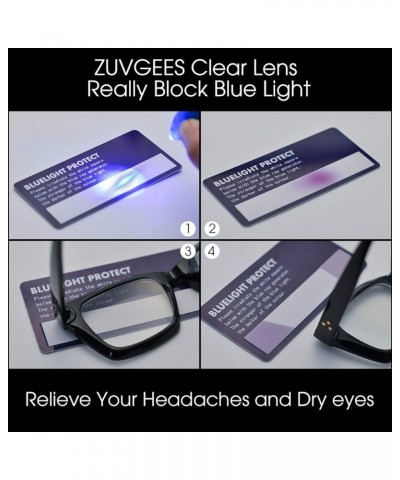 Retro Style Blue Light Blocking Reading Glasses Big Eyeglass Frames Large lens Computer Readers Clear $20.44 Square