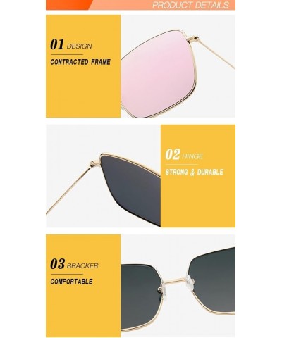 Square Outdoor Vacation Beach Driving Sunglasses Men and Women (Color : C, Size : 1) 1 H $20.18 Wayfarer