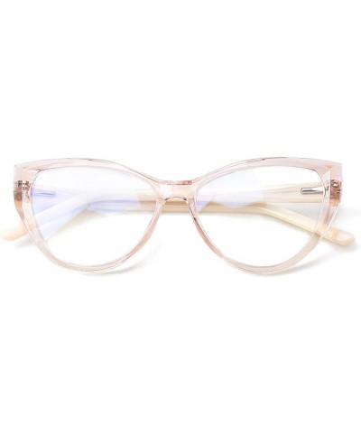 Cat Eye Blue Light Blocking Computer Glasses TR90 Frame Tablet PC Eyeglass Transparent Pink $10.19 Butterfly