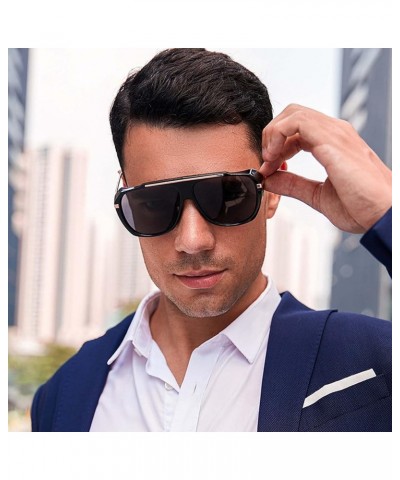 Punk Men and Women Sunglasses Outdoor Holiday Shade Street Shooting Decorative Glasses (Color : E, Size : Medium) Medium E $1...