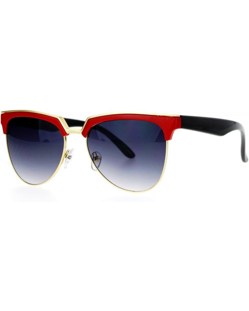 Womens Trendy Fashion Sunglasses Bold Top Designer Style Shades UV 400 Red $8.61 Aviator