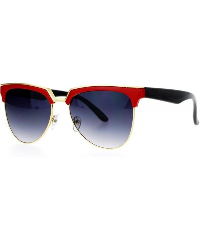 Womens Trendy Fashion Sunglasses Bold Top Designer Style Shades UV 400 Red $8.61 Aviator