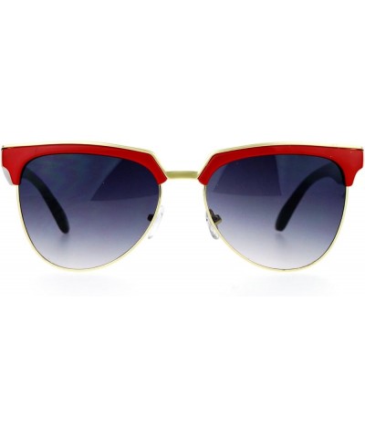 Womens Trendy Fashion Sunglasses Bold Top Designer Style Shades UV 400 Red $8.61 Aviator