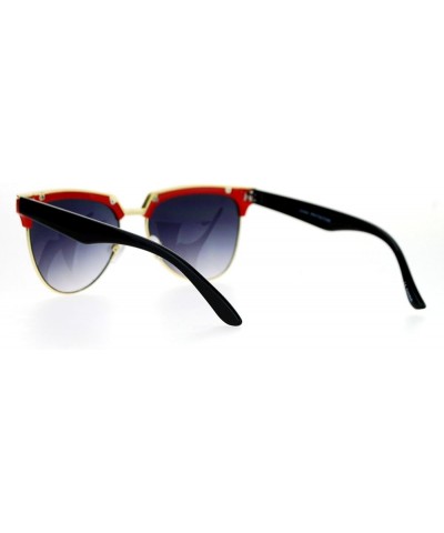 Womens Trendy Fashion Sunglasses Bold Top Designer Style Shades UV 400 Red $8.61 Aviator