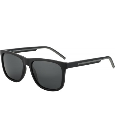 Men's Polarized Sunglasses - Lightweight TR90 Frame Square Mens Sunglasses UV400 Protection C05 Black Frame Grey Lens $13.33 ...