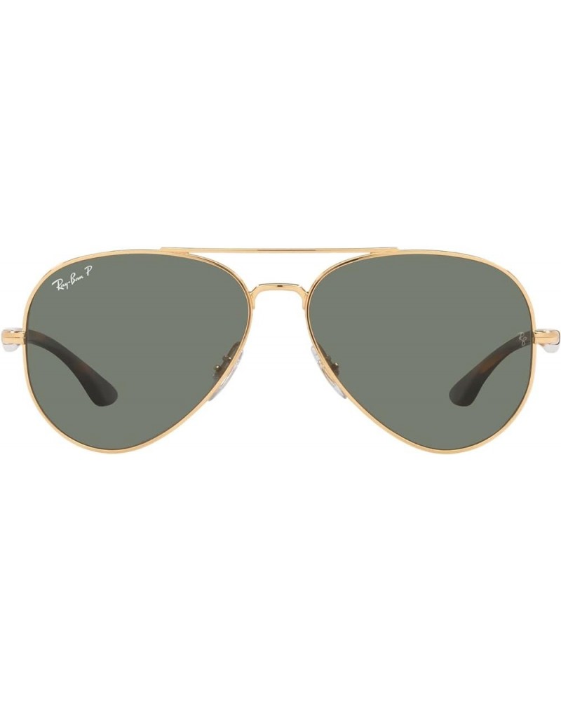 Rb3675 Aviator Sunglasses Gold/Green Polarized $59.20 Aviator