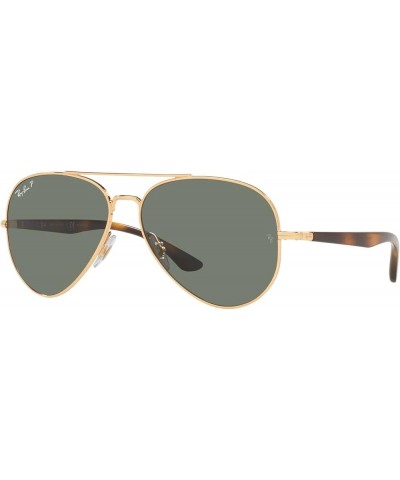 Rb3675 Aviator Sunglasses Gold/Green Polarized $59.20 Aviator