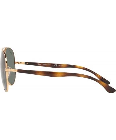 Rb3675 Aviator Sunglasses Gold/Green Polarized $59.20 Aviator