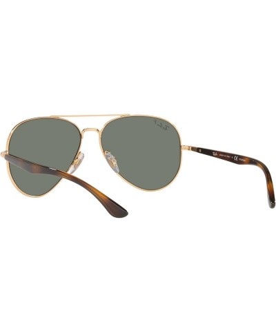 Rb3675 Aviator Sunglasses Gold/Green Polarized $59.20 Aviator