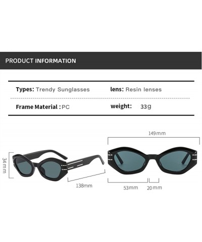 Small Frame Retro Street Style Sunglasses for Men and Women, Outdoor Holiday Party Glasses (Color : E, Size : Medium) Medium ...