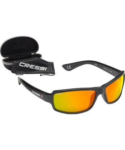 Ninja Sunglasses Black/Black, Orange Mirrored Lens $20.68 Sport