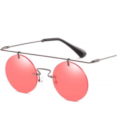 Round Frame Metal Retro Sunglasses, Wedding Glasses for Vacation Street Photography (Color : D, Size : Medium) Medium E $22.5...