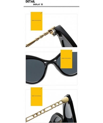 Triangle cat Eye Fashion Retro Sunglasses for Men and Women (Color : A, Size : 1) 1 B $16.77 Designer