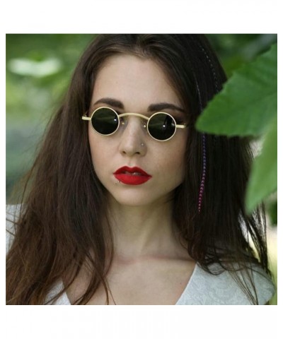 Fashion Vintage Diamond round punk Sunglasses Women Small Frame Crystal Sun Glasses Colorful Rhinestone Shades 2pcs-blackbrow...