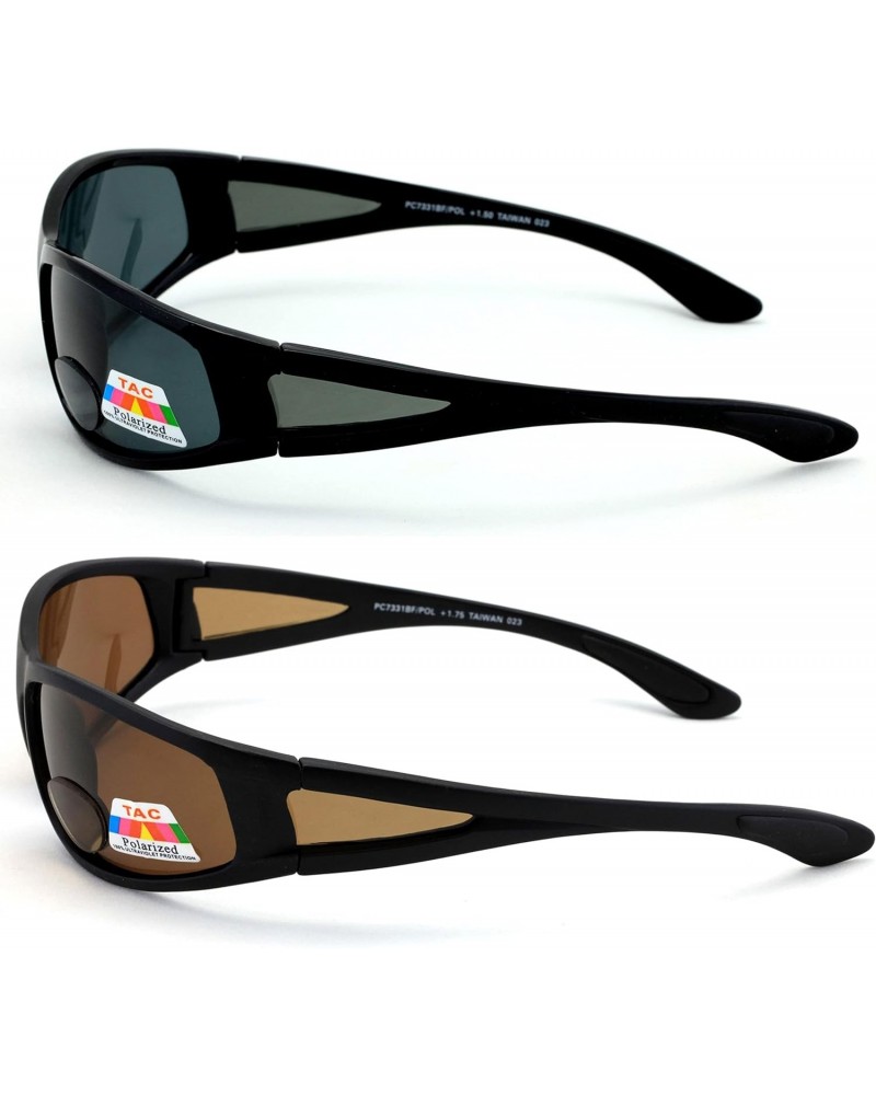 2 Polarized Reading Inner Bifocal Sunglasses Mens Womens UV Fishing Black +200 $13.76 Wayfarer