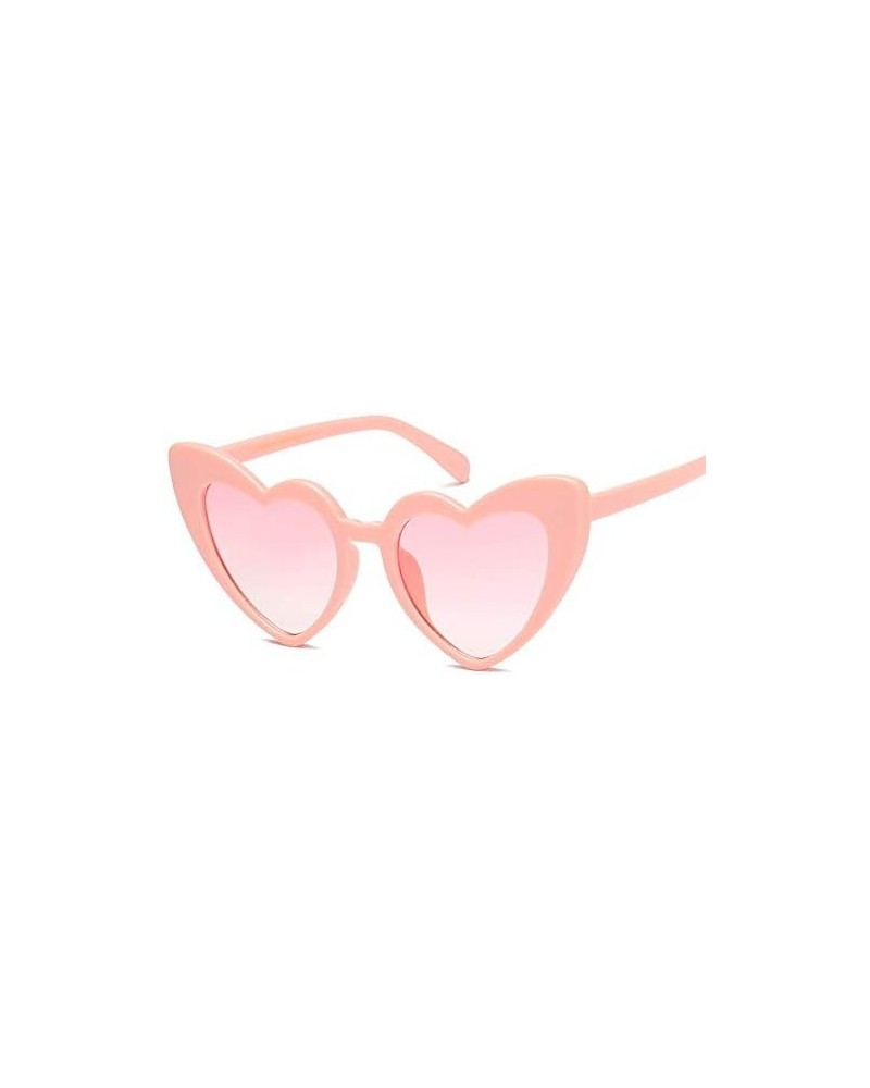 Fashion Heart-shaped Retro Sunglasses Candy Party Ladies Glasses Pink Lens $15.19 Sport