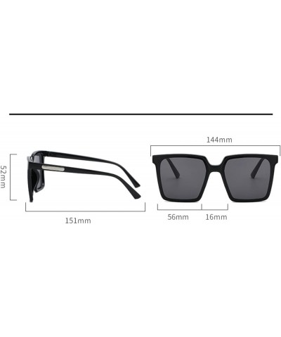 Street Shot Large-Frame Sunglasses for Men and Women, Outdoor Vacation Beach Glasses (Color : B, Size : Medium) Medium C $11....