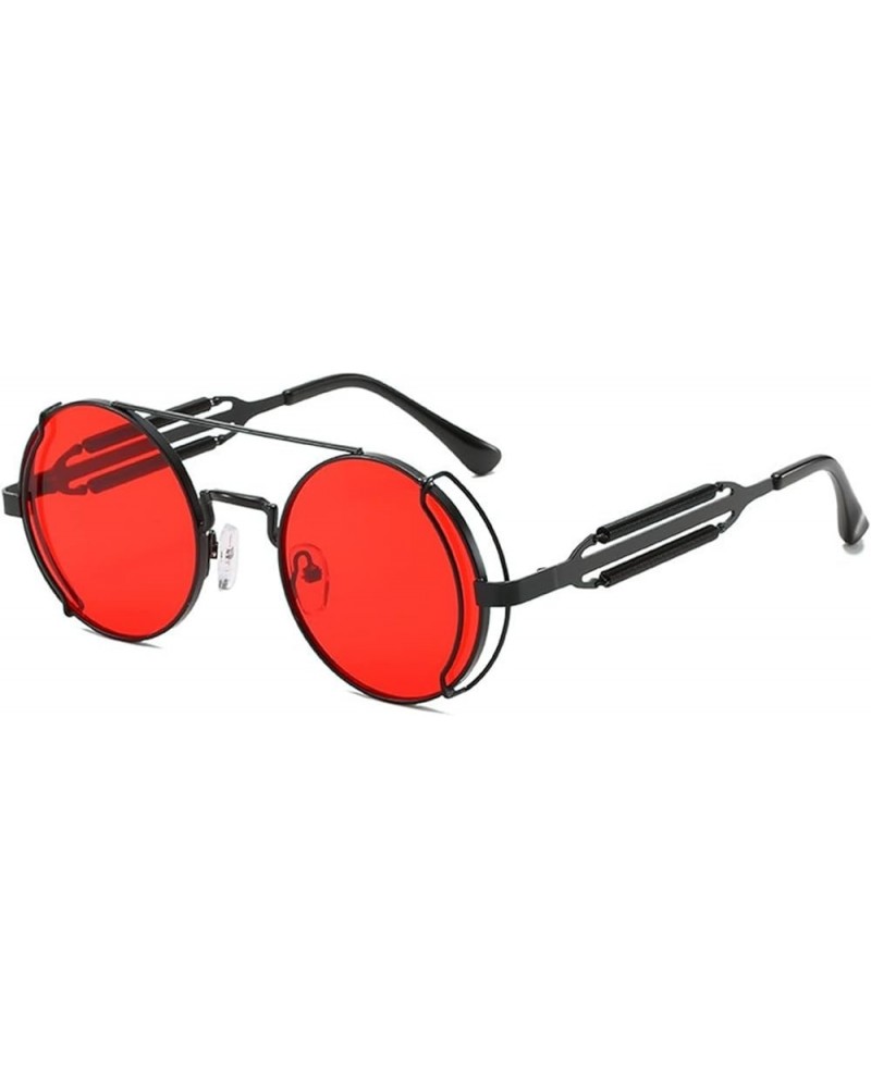 Round Punk Men's Metal Retro Outdoor Vacation Decoration Sunglasses (Color : G, Size : 1) 1 H $18.42 Designer