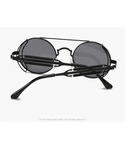 Round Punk Men's Metal Retro Outdoor Vacation Decoration Sunglasses (Color : G, Size : 1) 1 H $18.42 Designer