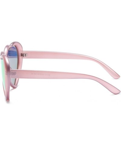 Women Polarized Love Heart Sunglasses,Fashion Cute Heart Glasses Vintage Eyewear Sunglasses for Ladies Purplepink $5.82 Heart