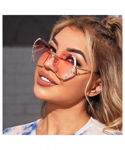 Diamond Fashion Woman Vacation Beach Party Decorative Sunglasses (Color : D, Size : 1) 1 C $19.21 Designer