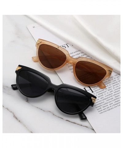 Retro Men and Women Outdoor Vacation Sunglasses Fashion Photo Decoration Sunglasses (Color : F, Size : 1) 1 B $19.86 Designer