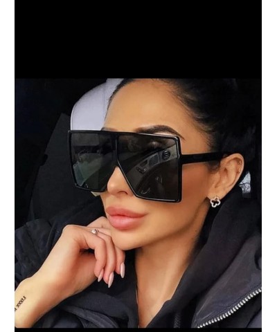 oversized sunglasses Black Blue $13.31 Oversized