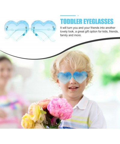 Cute Heart Shaped Glasses Kids Heart Shaped Sunglasses Heart Sunglasses for Pool Beach(Red) Sky-blue $6.97 Sport