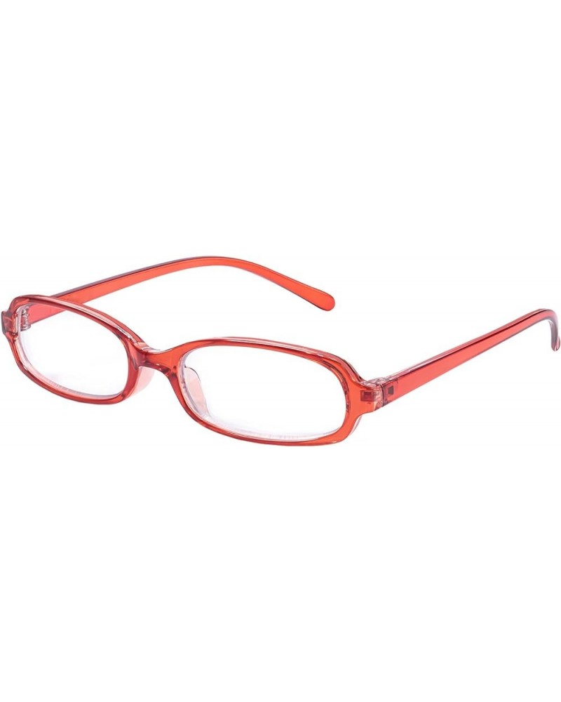 Fake Glasses Fashion Non Prescription Clear Glasses for Women for 2024 Trendy Eyewear Frame Red $10.08 Square