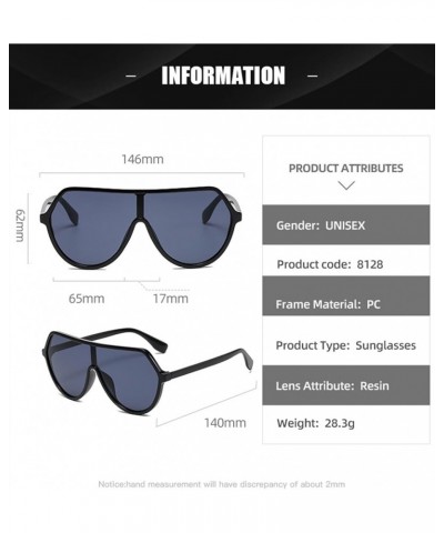 Large Frame Street Shot Men and Women Sunglasses Outdoor Vacation Sunshade Glasses (Color : D, Size : Medium) Medium A $21.68...