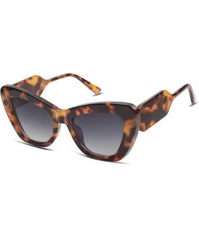 Trendy Oversized Cat Eye Sunglasses for Women Fashion Large Cateye Womens Sunnies AR82149 $8.09 Oversized