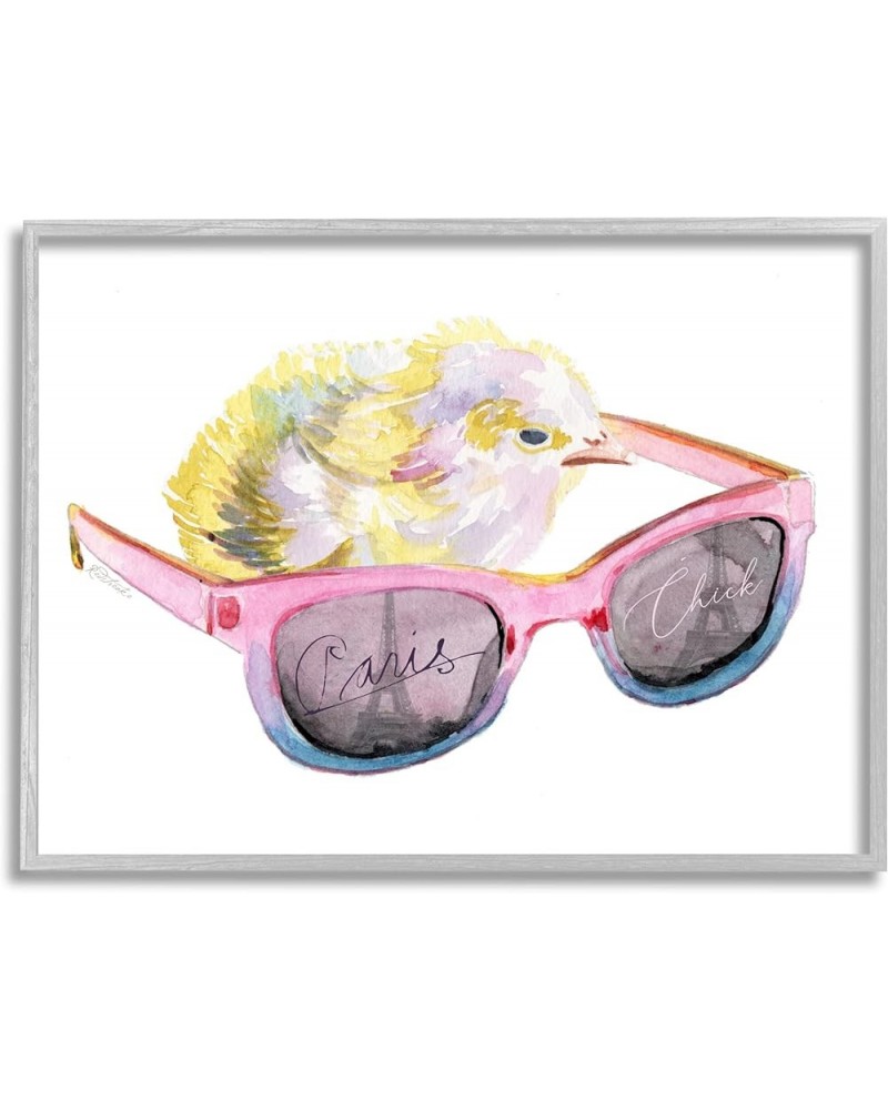 Paris Chick Glam Pink Sunglasses Fashion Animal Framed Wall Art, Design By Jennifer Redstreake Grey Framed 16 x 20 $16.14 Rec...