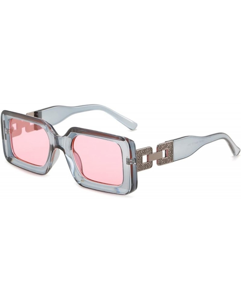 Square Frame Fashion Small Frame Street Sunglasses for Men and Women (Color : C, Size : Medium) Medium D $17.84 Designer