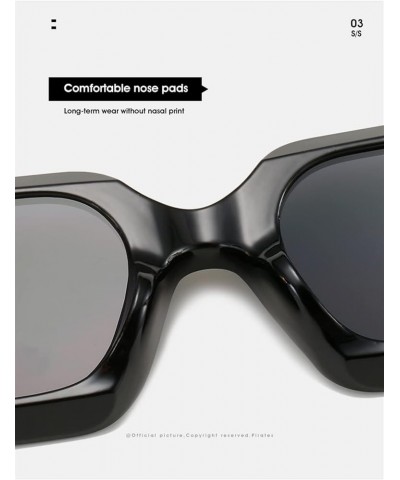 Square Frame Fashion Small Frame Street Sunglasses for Men and Women (Color : C, Size : Medium) Medium D $17.84 Designer