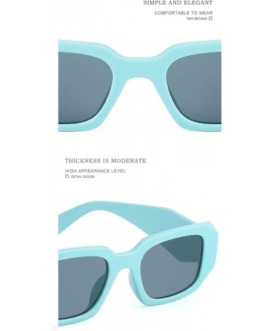 Square Frame Sunglasses Outdoor Vacation Beach Sun Glasses for Men and Women (Color : E, Size : Medium) Medium F $15.67 Designer