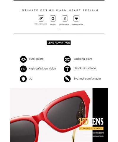 Hip-hop Outdoor Men And Women Sunglasses Vacation Party Trendy UV400 Sunglasses Gift B $13.68 Designer