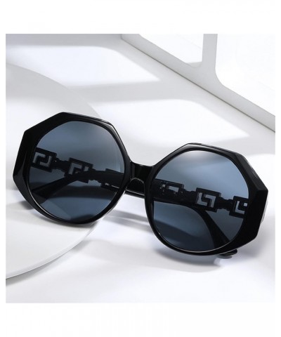 Large Frame Personality Retro Metal Men Women Sunglasses Outdoor Holiday Trend UV400 Sunglasses Gift F $12.39 Designer