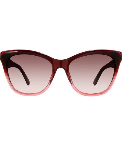 Women's Lark 1/S Cat Eye Sunglasses Blush and Burgundy $28.08 Cat Eye