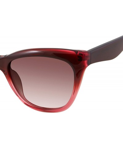 Women's Lark 1/S Cat Eye Sunglasses Blush and Burgundy $28.08 Cat Eye