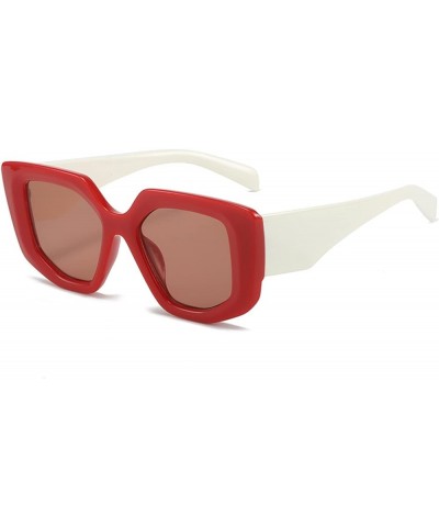 Square Fashion Female Vacation Beach Decorative Sunglasses for Men and Women (Color : 6, Size : 1) 1 6 $14.63 Designer