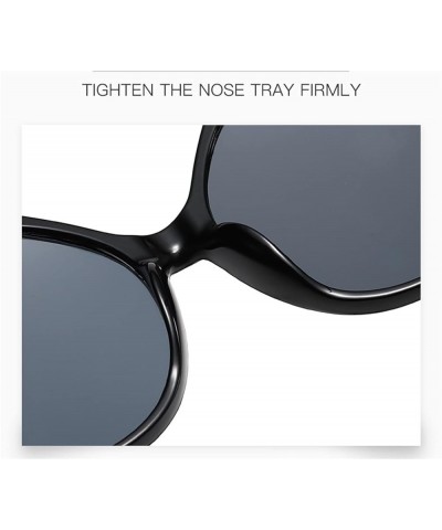 Large Frame Personality Retro Metal Men Women Sunglasses Outdoor Holiday Trend UV400 Sunglasses Gift F $12.39 Designer