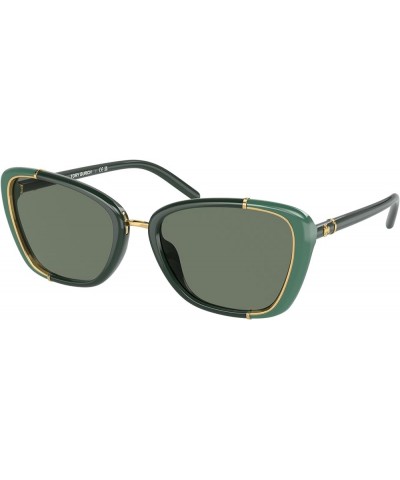 TY9074U Cat Eye Sunglasses for Women + BUNDLE With Designer iWear Complimentary Eyewear Kit Green / Dark Green $69.92 Cat Eye