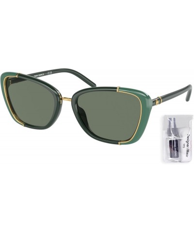 TY9074U Cat Eye Sunglasses for Women + BUNDLE With Designer iWear Complimentary Eyewear Kit Green / Dark Green $69.92 Cat Eye