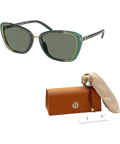 TY9074U Cat Eye Sunglasses for Women + BUNDLE With Designer iWear Complimentary Eyewear Kit Green / Dark Green $69.92 Cat Eye