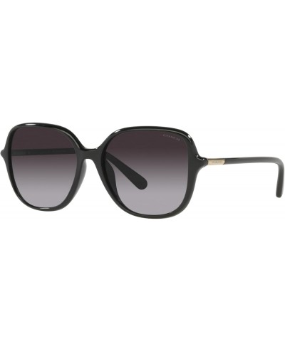 Coach HC8344U Universal Fit Sunglasses, Black/Grey Gradient, 55 mm $70.40 Square